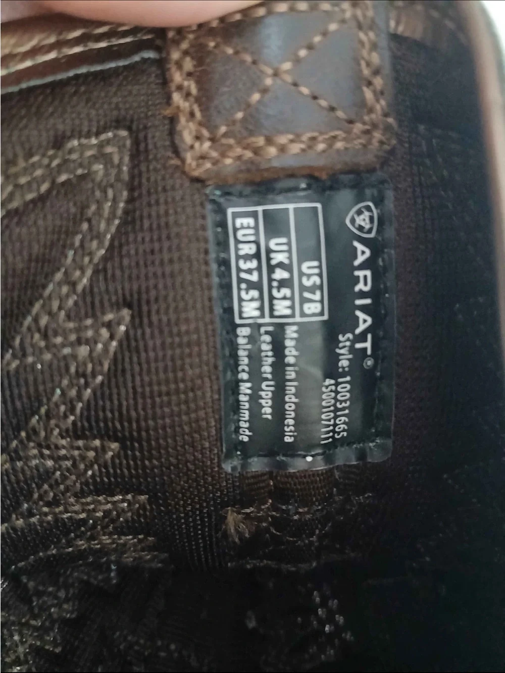 Ariat Chocolate Brown Leather Cowboy Boots